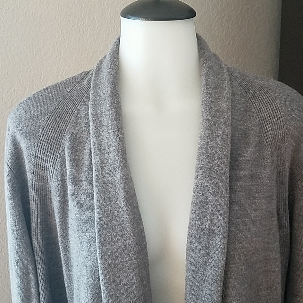 Open Front Drape Cardigan - Picture 2 of 3